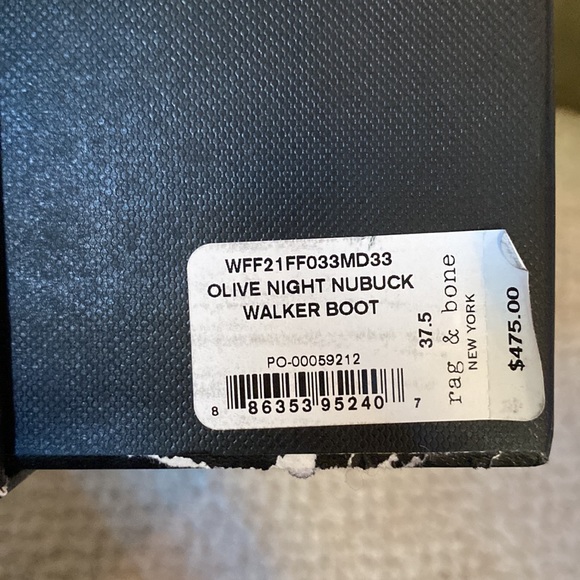rag & bone Walker Boot, 37.5, brand new with box, bag, tags! - Picture 12 of 15